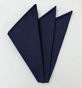 Navy Blue Mogador Solid Pocket Square MGSOP-3